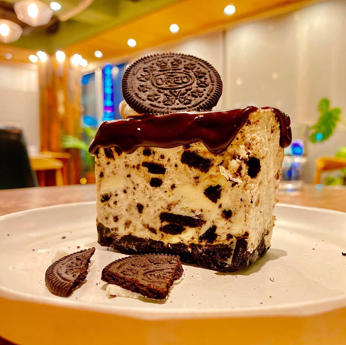 蔵前のカフェ、en蔵前のクッキーアンドクリームチーズケーキ